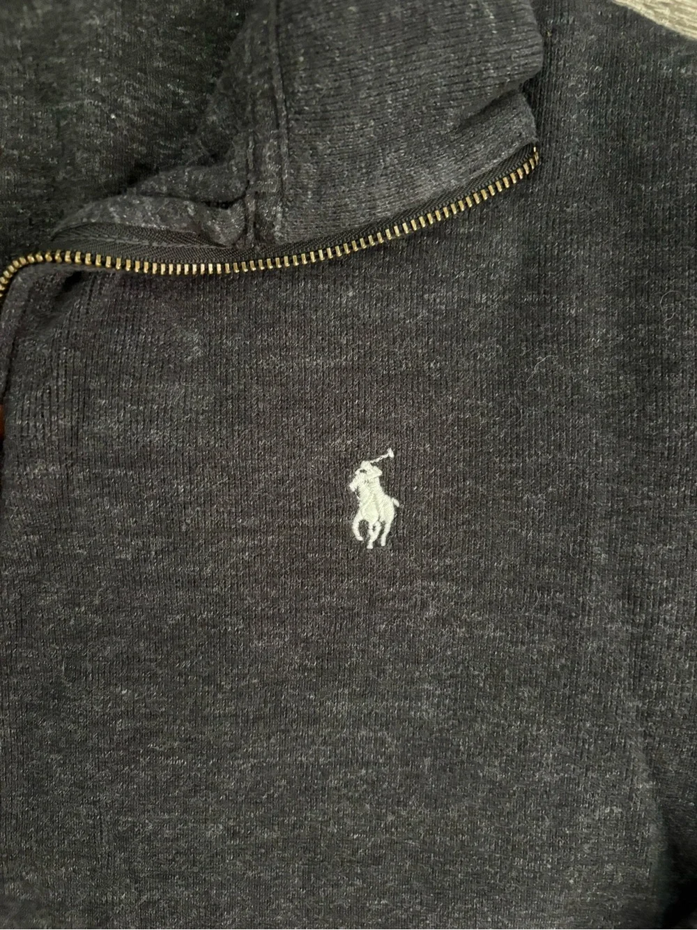 Polo by Ralph Lauren Dark Charcoal Half-Zip Pullover Sweater Size Medium